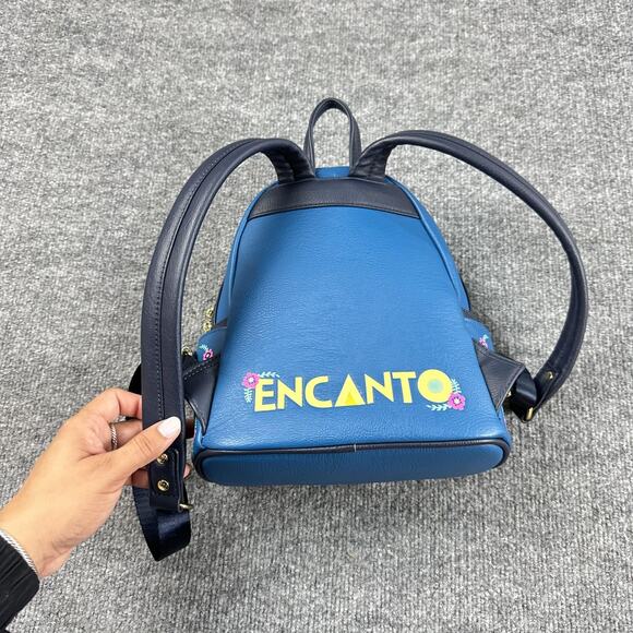 Disney Parks Loungefly Encanto Mini Backpack Blue Casual Park Travel Colorful - Picture 7 of 15
